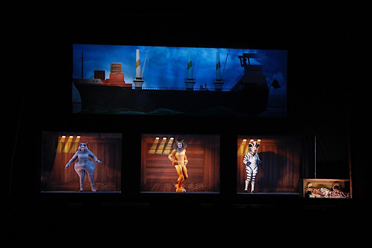 Photo 6 in 'Madagascar Live!' gallery showcasing lighting design by Mike Baldassari of Mike-O-Matic Industries LLC